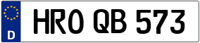 Trailer License Plate